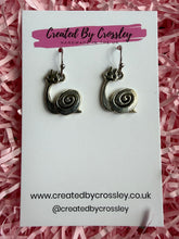 Load image into Gallery viewer, Smiling Snail Charm Earrings
