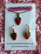 Load image into Gallery viewer, Strawberry Jewellery Set

