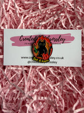 Load image into Gallery viewer, “Let it burn” Cat Pin Badge

