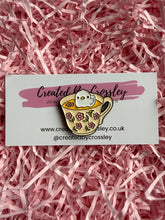 Load image into Gallery viewer, Chick Teacup Pin Badge
