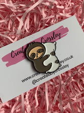 Load image into Gallery viewer, Sleepy Sloth Pin Badge
