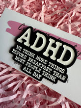 Load image into Gallery viewer, ADHD Thinking Pin Badge
