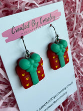 Load image into Gallery viewer, Chunky Gift Box Charm Earrings
