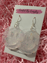 Load image into Gallery viewer, Sparkly Smiley Face Resin Earrings
