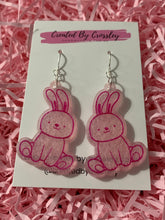 Load image into Gallery viewer, Pink Rabbit Resin Earrings
