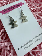 Load image into Gallery viewer, Gingerbread Man Charm Earrings
