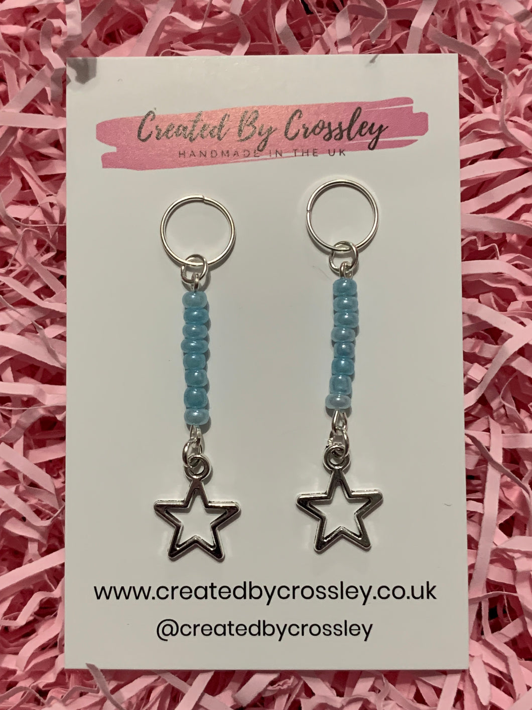 Blue Star Hearing Aid Charms