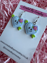Load image into Gallery viewer, Valentines Smiley Heart Earrings
