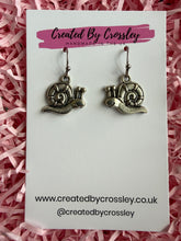 Load image into Gallery viewer, Snail Charm Earrings
