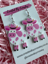 Load image into Gallery viewer, Cow Charm Earrings
