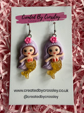 Load image into Gallery viewer, Mermaid Charm Earrings
