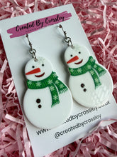 Load image into Gallery viewer, Snowman Charm Earrings
