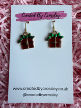 Load image into Gallery viewer, Christmas Present Charm Earrings
