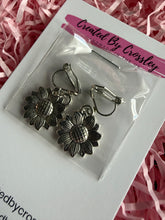 Load image into Gallery viewer, Sunflower Clip On Earrings
