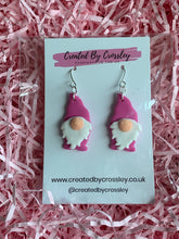 Load image into Gallery viewer, Pink Gonk Clay Earrings
