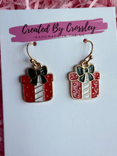 Load image into Gallery viewer, Christmas Present Charm Earrings
