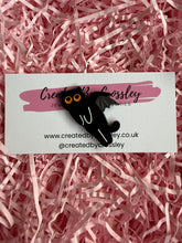 Load image into Gallery viewer, Bat Cat Pin Badge
