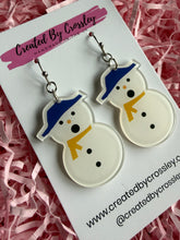 Load image into Gallery viewer, Snowman Charm Earrings
