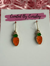 Load image into Gallery viewer, Carrot Charm Earrings
