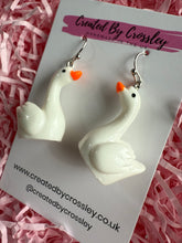 Load image into Gallery viewer, Swan Charm Earrings
