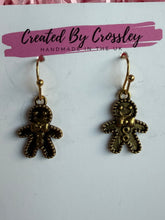 Load image into Gallery viewer, Gingerbread Man Charm Earrings

