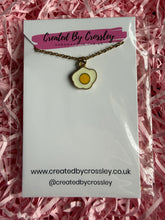 Load image into Gallery viewer, Mini Fried Egg Charm Necklace
