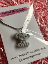 Load image into Gallery viewer, Koala Grey Clay Earrings and Necklace
