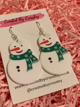 Load image into Gallery viewer, Snowman Charm Earrings
