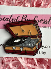 Load image into Gallery viewer, Record Player Pin Badge
