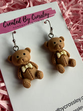 Load image into Gallery viewer, Teddy Bear Charm Earrings
