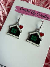 Load image into Gallery viewer, Gingerbread House Charm Earrings

