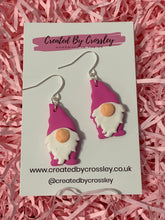 Load image into Gallery viewer, Pink Gonk Clay Earrings
