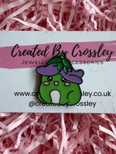 Load image into Gallery viewer, Flower Frog Pin Badge
