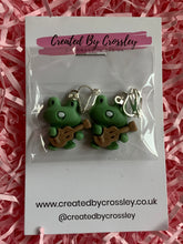 Load image into Gallery viewer, Guitar Frog Clip On Earrings
