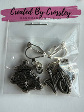 Load image into Gallery viewer, “Vampire Girl” Clip On Earrings
