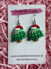 Load image into Gallery viewer, Chunky Festive Christmas Tree Charm Earrings
