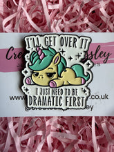 Load image into Gallery viewer, Dramatic Unicorn Pin Badge
