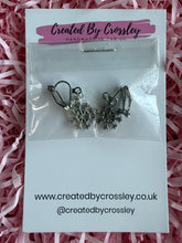 Load image into Gallery viewer, Mini Snowflake Clip On Earrings
