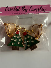 Load image into Gallery viewer, Christmas Tree Clip On Earrings
