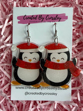 Load image into Gallery viewer, Large Penguin Charm Earrings
