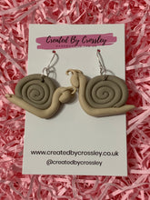 Load image into Gallery viewer, 3D Snail Clay Earrings
