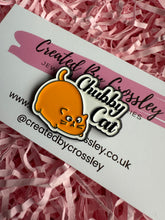 Load image into Gallery viewer, “Chubby Cat” Orange Cat Pin Badge
