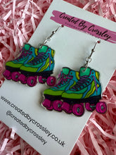 Load image into Gallery viewer, Rollerskate Charm Earrings
