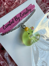 Load image into Gallery viewer, Green Monster Charm Necklace
