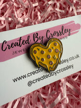 Load image into Gallery viewer, Pizza Heart Pin Badge
