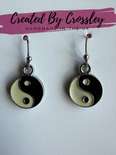 Load image into Gallery viewer, Yin Yang Charm Earrings
