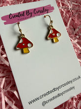Load image into Gallery viewer, Mushroom Charm Earrings
