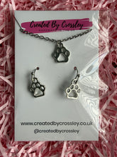 Load image into Gallery viewer, Paw Print Jewellery Set
