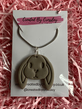 Load image into Gallery viewer, Rabbit Clay Earrings and Necklace
