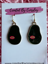 Load image into Gallery viewer, Avocado Charm Earrings
